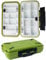 RoadLoo Fishing Lure Storage Box, Multifunctional Waterproof Fishing Lure Box with Adjustable Dividers 16 Cells Fishing Lure Box for Fishing Lure Small Fishing Accessories (Green)