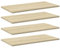 vidaXL 4X Bücherregal Brett Wandboard Wandregal Regal Regalboden Wand Board Ablage Hängeregal Schweberegal Sonoma-Eiche 60x30x1,5cm Holzwerkstoff