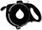 Multifunktions-Langlebige Hundeleine, einziehbare Hundeleine, Haustier-Hundeleine mit integriertem Wasserflaschen-Schüssel-Abfallbeutel-Spender (Color : Black)