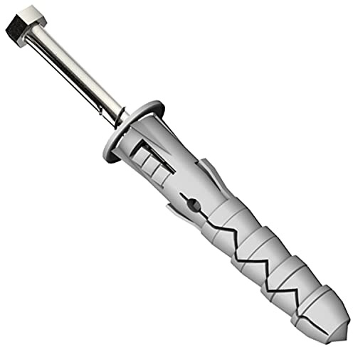 2 x Bolts with M10 x 50mm Plugs Wood Screws Coach Masonry Rawl Anchor Fixings to Concrete, Brick, Wall