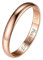 Silvora Personalisierter Konvexer Ring für Damen Herren mit Textgravur 925 Silber Glänzender Fingerring 3mm breit Stapelbarer Schmaler Bandring Vorsteckring in Rosegold Ringgröße 57(18)