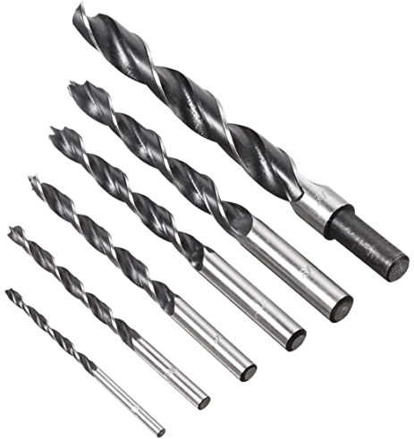 Amazon Brand - Denali 6-Piece Brad Point Drill Bit Set