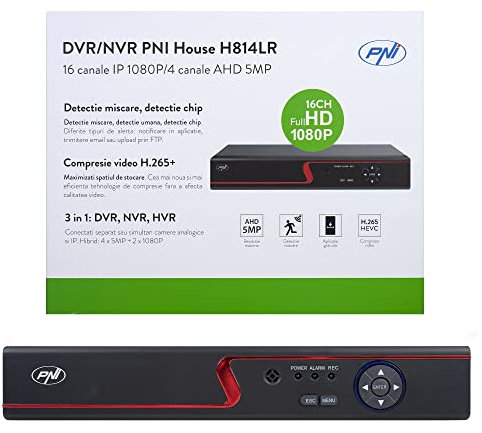 PNI House H814LR DVR/NVR - 16 1080P Full HD IP-Kanäle oder 4 5MP analoge Kanäle überwachungskamera