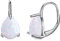 POPLYKE 925 Sterling Silber Teardrop Regenbogen Quarz Leverback Ohrringe Hoop Ohrringe für Frauen Geburtstagsgeschenke