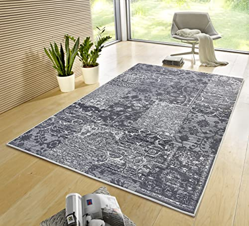 Hanse Home Gloria Teppich 80x150cm – Wohzimmerteppich Mehrfarbig Modern Velours Teppich Schlafzimmerteppich für Flur, Esszimmer, Schlafzimmer, Kinderzimmer, Wohnzimmer, Küche – Creme