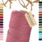 BooGardi Makramee Garn · viele Farben · Altrosa 5mm x 100m · 3mm oder 5mm · Wollgarn · kreatives knüpfen weben Stricken · DIY Boho Garn
