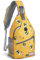 ZOMAKE Brusttasche Herren Diebstahlsicher 8L - Crossbody Bag Für Männer Frauen Herren Schultertasche Sling Bag Für Outdoor Radfahren Reisen Wandern(Bienengelb Neu)