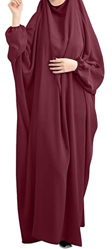 CheChury Muslim Damen Gebetskleidung für Frauen Hijab Kleid Gebet Jilbab Kleidung für Muslimische Kleider Damen Lange Ärmel Burka Ganzkörper Beten Niqab Roben Ärmel Roben Strickjacke Ramadan Kleid