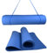 ATC Handels GmbH Yoga Matte 180x60x0,5mm - inkl. Tragegurt rutschfest und TPE umweltfreundlich - Übungsmatte, Gymnastikmatte, Sportmatte, Fitnessmatte, Trainingsmatte, Pilatesmatte 180x60x5mm (Blau)