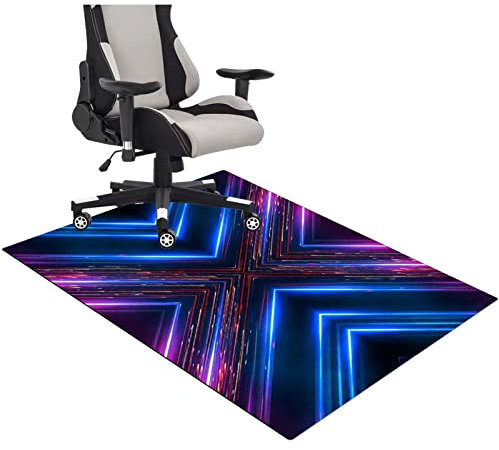 Gaming Chair Floor Mat, Home Floor Protector Mat, Computer Chair Mat, Office Gaming Chair Mat, Round Gaming Chair Rug For Carpet, Round Gaming Office Chair Rug For Carpet 120 × 160 Cm
