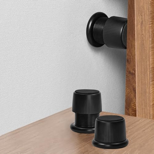 nediea Bed Stoppers, Bed Risers 2 Inch, Adjustable Bed Risers, Sofa Risers, Table Riser, Wooden Bed Risers, 2 Inch Bed Risers Set of 2 (Black-2pcs)