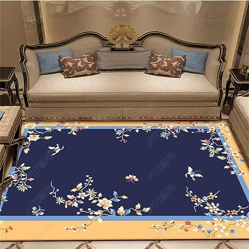 RUGMRZ Teppichboden Auslegware Moderne minimalistische Geometrie im Wohnzimmer wohnaccessoires deko blau Wohnzimmer Teppichboden teppich angebote Teppichboden Auslegware deko esszimmer teppiche120x170