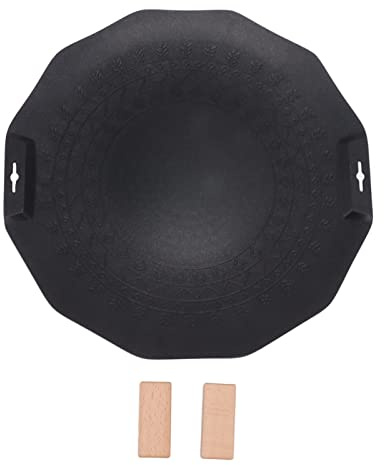 BBQ-Pfanne, Gleichmäßige Erwärmung, Gute Wärmedämmung, Verbrühschutz, Antihaft-Grillplatte, Grillpfanne, Koreanischer Grill, Rund, Rund, für Zuhause, Outdoor, Herd, Camping, (40cm)