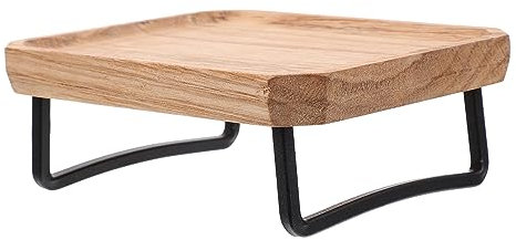 Abaodam 1 Stück Ausstellungsständer Holzregale Aquariumdekorationen Heimdekoration Blumentopf Zeigt Gestell Blumentopf Display Basis Ornamente Eisen Holz Kunsthandwerk Holzverzierung