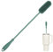 Silicone Bottle Cleaning Brush with Long Handle, 39.5cm Water Bottle Cleaner for Baby Bottles, Hydro Flask, Sports Bottle, Vase, Glassware, Perfect for Smaller Diameter Bottle Openings (Long Green)