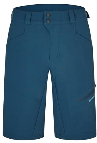 Ziener Herren NELAT X-Function Fahrrad-Shorts mit Innenhose - Mountainbike/Outdoor/Freizeit - atmungsaktiv,schnelltrocknend,gepolstert, hale Navy, 56