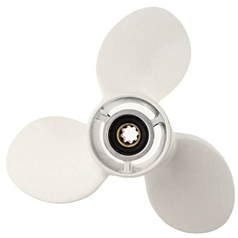 Myingaou Propeller für 9.9 15 9 1/4 X10 Boot Aluminiumlegierung Schraube 3 Blatt 8 Spline Marine Motor Teil 63V-45952-10-EL
