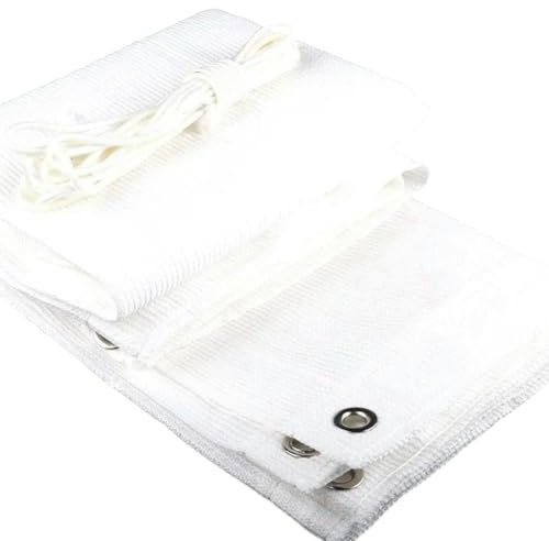 Clôture en polyéthylène haute densité, clôture de balcon, clôture de jardin, clôture privée, couleur blanche, 0,8 m x 5 m