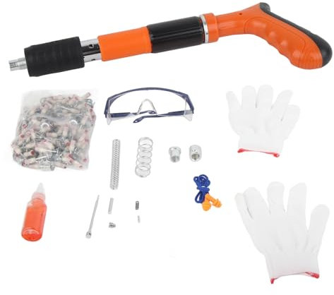 Nagelpistolen, Manuelle Mini-Nagelpistole aus Stahl, 3 Verstärkungsschalldämpfer, Wandnagelpistolen für die Deckenbefestigung, Installieren Sie das