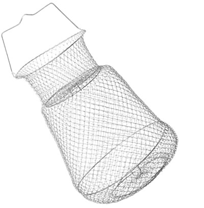 GOOHOCHY Faltbares Fischernetz Verzinktem Draht Krebskorb für Angler Leicht und Tragbar für -fischen Geeignet für See
