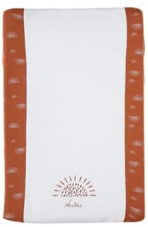 NOUKIE'S - Matelas à langer avec housse - Babou & Kendi - Soleil - Caramel et Ecru