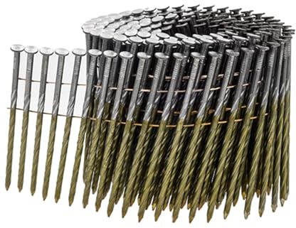 UnitSteel 16° Clous en rouleau - 2,8X80mm, 4.500 piéces, Clous en rouleau pour Cloueur, Tige torsadée/Acier brut, pour toutes les marques cloueuses