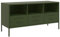 vidaXL Mobile TV Verde Oliva 100,5x39x50,5cm Acciaio Laminato a Freddo, supporto TV, credenza TV, mobile HiFi, mobile porta TV, porta TV