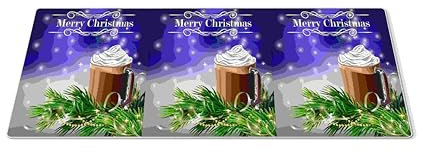 EHOMERY Mauspad One Piece XXL Mousepad Lang Weihnachten Gaming Mauspad Klein Rund Mousepad Mac Für Die Schreibtischdekoration - 1 Pack [30x80 cm]