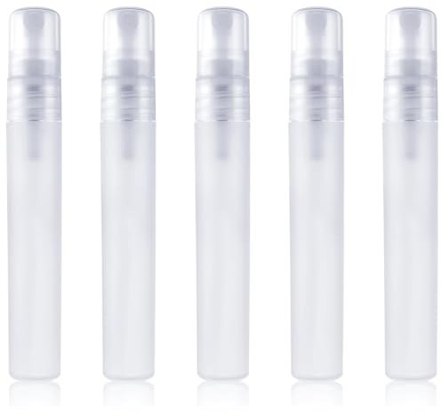 SGERUFZ 5 paquets de mini-vaporisateurs portables, bouteilles de parfum rechargeables, taille de voyage, récipients vides pour bouteilles, distributeur de démaquillant pour parfum (10ml)