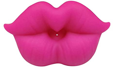 Lustige Baby Kuss Lippen Schnuller Niedlichen Lippenmund Baby Soher Silicon Schnuller Schnuller perfektes Babyparty Geschenk für kleine Jungen Mädchen -Rose rot