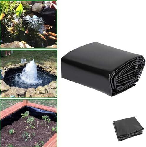 Dnowegas Bâche de piscine - 2 x 5 m - En silo - Extra solide - Pour bassins à poissons, fontaines, jardins d'eau et cascades