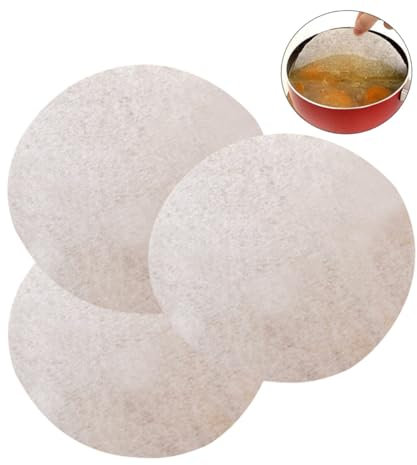 Amosfun 12 Pezzi carta assorbente per olio alimenti di base cibo imbevuto di olio carta olio alimentare carta da filtro per olio alimentare carta assorbente olio per alimenti bianca