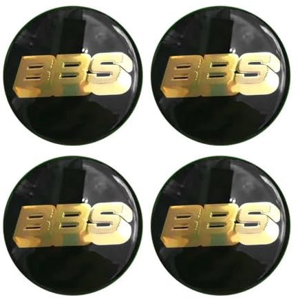 SANSHAOS 4 Pièces Autocollants Cache Moyeu pour BBS 56MM 60MM 65MM 70MM 80MM, Autocollant avec Emblème Centre de Jante Capuchons Moyeu Roue Bouchon Voiture Accessoires,C-70MM