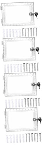 Housoutil 4 Ensembles boîte de verrouillage du thermostat chaleur Imperméabiliser Kasa - Boîte de verrouillage de thermostat - Protecteur de thermostat transparent couvercle pour thermostat