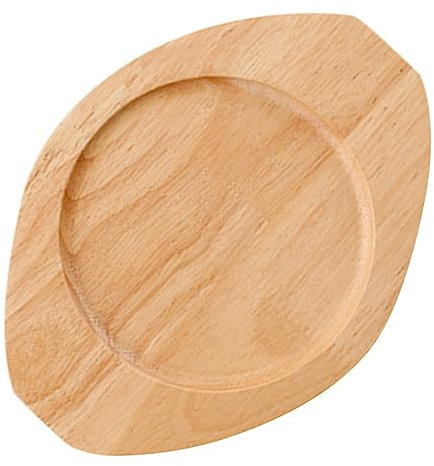 BIUDECO Wooden Heat Insulation Mat Multi-purpose Wooden Casserole Holder for Hot Pots Dishes Pans Scalding Tray Side Handles for Kitchen Use Inner Thick