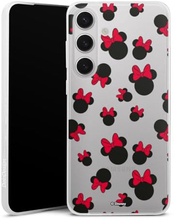 Slim Case extra dünn kompatibel mit Samsung Galaxy S25 + Silikon Handyhülle transparent Hülle Maus Disney Mickey & Minnie Mouse