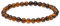 Lebensquelle Plus Kugelarmband | Perlen Armband 6 mm | Hochwertiges Edelsteinarmband | Natur Stein Edelsteinarmband dehnbar (Tigerauge)