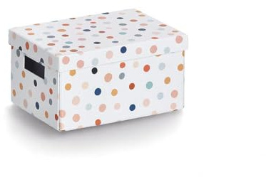 Aufbewahrungsbox Konfetti aus recyceltem Karton, ca. 18 x 25 x 13 cm