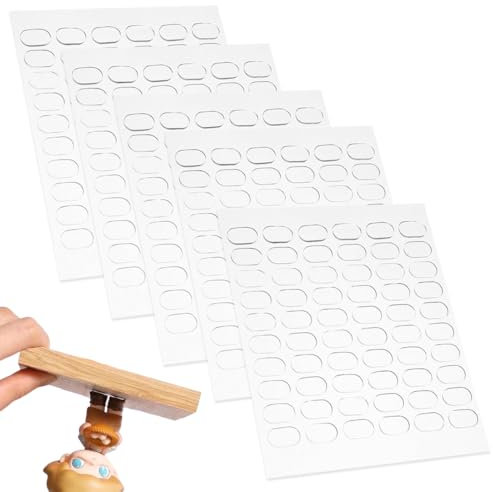 WUSJCOF 300 autocollants Pastilles adhésives, gel adhésif double face, applicateur de fixation amovible, sans traces, à accrocher au mur, décorations artisanales (1,3 x 8 cm)