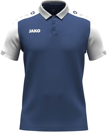 JAKO Unisex Poloshirt Dynamic, Nachtblau/weiß/hellgrau, 3XL