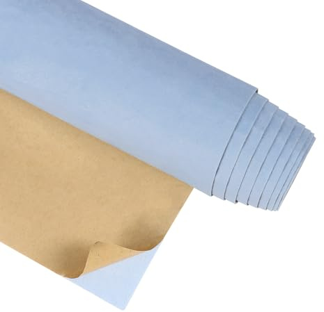 CRE8TIVE Hellblaue Filz Selbstklebend Tapete 30 x 200cm Baby Blau Beflockt Möbelfolie Schmuckkästchen Tapete Schlafzimmer Samtstoff Folie für Möbel Schublade DIY Handwerk Dekofolie für Wohnzimmer Wand
