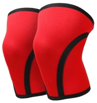NESPIQ Ginocchiere Lavoro Ginocchiere Unisex Adatte for pallavolo, Basket, Fitness, Sport all'Aria Aperta Protezione del Ginocchio(Red-b,M)