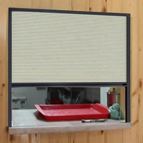 Porte Pliante Flexible, Portes Coulissantes Plissées pour Cuisine Commerciale, pour Food Truck, Théâtre, Stands De Rue, Facile À Installer(W 72 x H 40 cm)