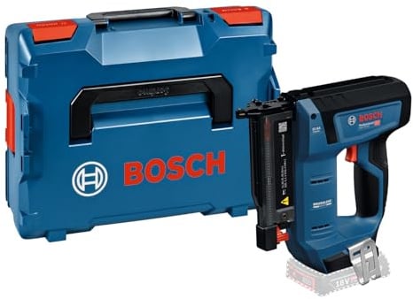 Bosch Professional 18V System Akku-Holznagler GNH 18V-35 (minimaler Rückstoß, bürstenloser Motor, inkl. Gürtelhaken, L-BOXX 136)