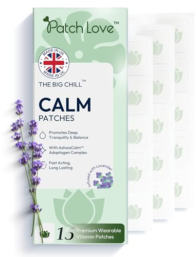Patch Love Calm Patches, Relaxation Support, Ashwagandha, UK Made - 15