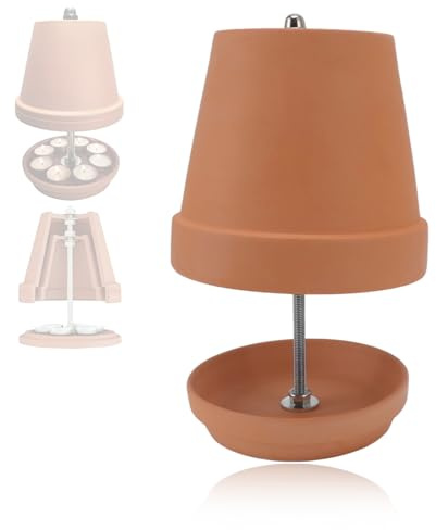 Chauffe-Plat, Chauffe-Bougie en céramique, Lampe Chauffe-Plat, Four, poêle, Bureau, Chauffage d'ambiance pour 4 à 6 Bougies Chauffe-Plat, Chauffe-théière