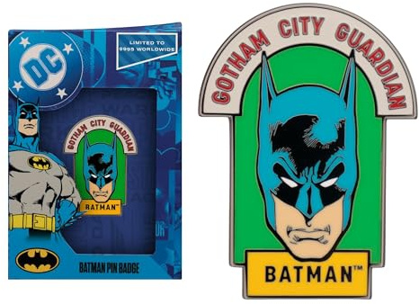 Batman Gotham City Guardian Emaille Pin Badge - Limited Edition Individuell nummeriertes Metall Sammlerstück | Offiziell lizenzierte DC Comics