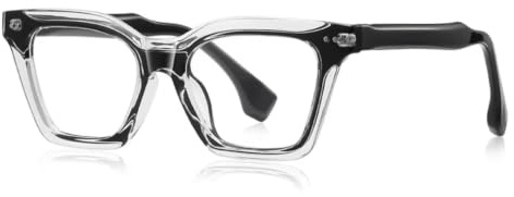 Retro TR90 Cat-Eye-Brillengestell mit Metallkern und Bügeln, UV400-Schutz