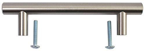 BSM Marketing Door Handles Kitchen Bathroom Cupboard Cabinet Drawer Knobs Stainless Steel Solid T Bar Handle 96mm Length (1)
