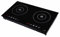 LACOR Placa de Inducción Dual Horizontal, 3500 W, 5.3 tons, Hierro, Negro